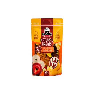 Snack Humaitá Natural para Cães Sabor Suíno, Maçã e Banana 60 g