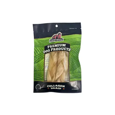 Osso Redbarn Collagen Braid para Cães 2 Unidades