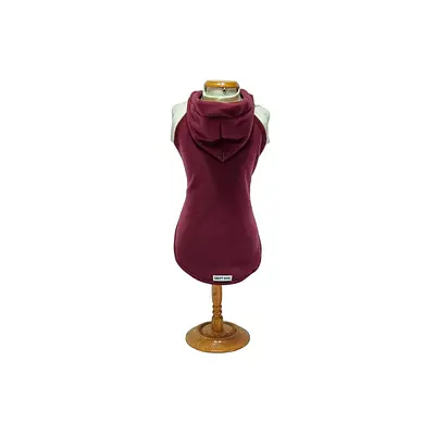 Blusa com Capuz Griff Dog Bordô para Cães e Gatos
