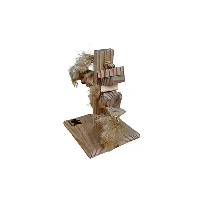 Brinquedo Moveleiro Pets Torre de Madeira para Roedores