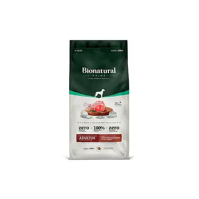 Ração Bionatural Prime para Cães Adultos de Raças Grandes e Gigantes Sabor Cordeiro, Blueberry, Coco e Aveia