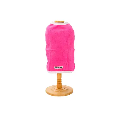 Casaco Amor Pet Fleece Pink para Cães