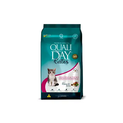 Ração Qualiday para Gatos Filhotes e Lactação Sabor Frango 2,5 kg
