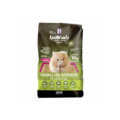 Granulado Higiênico Ipet Wods Madeira para Roedores
