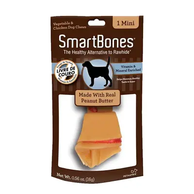Ossinho Para Cães Smartbones Peanut Butter Mini 16g