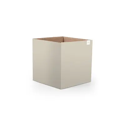 Cachepot Floral Atlanta Quadrado Crema