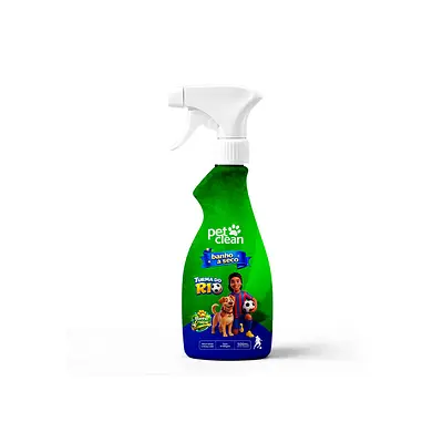 Banho a Seco Pet Clean Turma do R10 para Cães e Gatos 500 ml