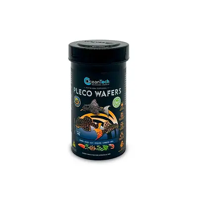 Alimento Ocean Tech Pleco Wafers para Peixes 44 g