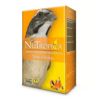 Alimento para Trinca-Ferro Farinhada Ferro com Mel, Ovos e Frutas Nutrópica 300g