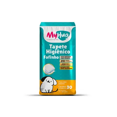 Tapete Higiênico MyHug Fofinho 80x60 com 30 Unidades