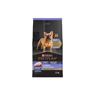 Ração Nestlé Purina Pro Plan Cuidado Excepcional para Cães Adultos de Porte Mini e Pequeno Sabor Frango