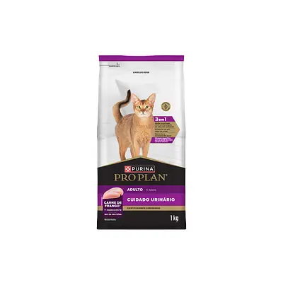 Ração Nestlé Purina Pro Plan Cuidado Urinário para Gatos Adultos Sabor Frango