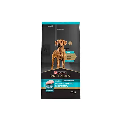 Ração Nestlé Purina Pro Plan Desenvolvimento Excepcional para Cães Filhotes de Porte Grande Sabor Frango