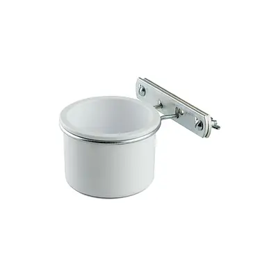 Comedouro com Suporte InjetFour Branco para Pássaros de Bico Torto
