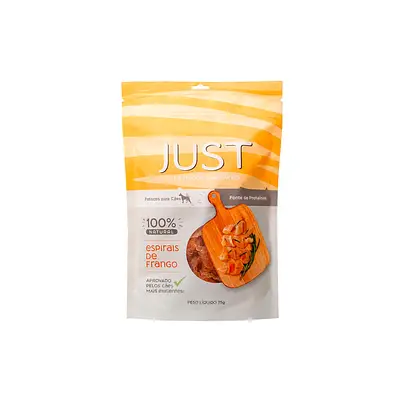 Snack Just Espirais de Frango para Cães 75 g
