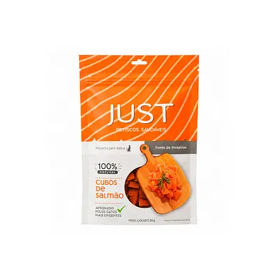 Snack Just Cubos de Salmão para Gatos 55 g