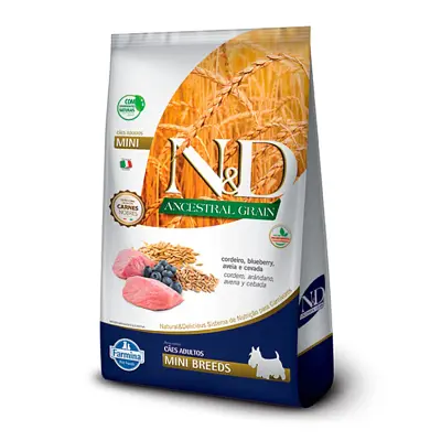 Ração N&D Ancestral Cães Adultos Mini Cordeiro 10,1kg