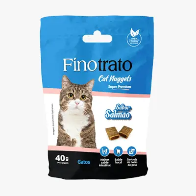Petisco Finotrato Cat Nuggests Salmão 40g