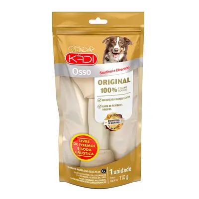 Osso Cães Kadi Original Grande com 1 Unidade