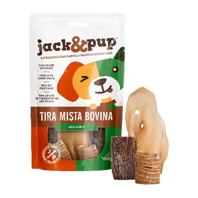 Petisco para Cães Tiras Mista Jack&Pup 100g
