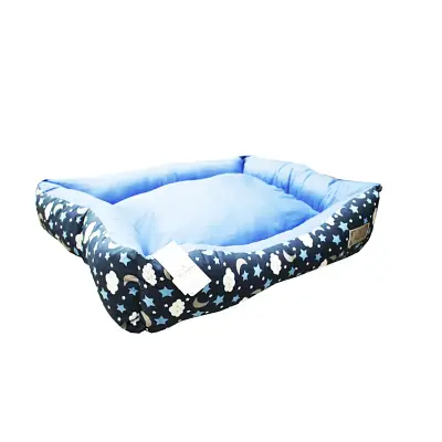 Cama De Tecido Retangular Maxximo Pet Céu Azul P