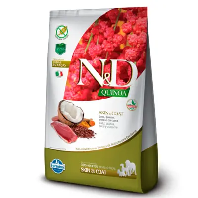 Ração N&D Quinoa Cães Adultos Skin Pato 2,5kg