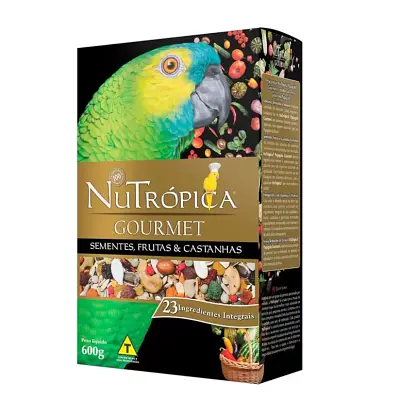 Alimento para Papagaio gourmet Nutrópica 600g