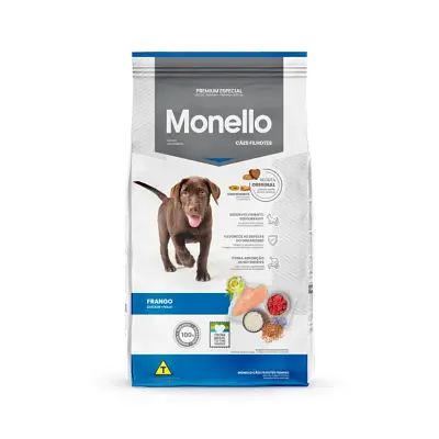 Ração Cães Monello Filhotes Frango 7Kg