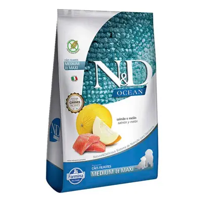 Ração N&D Ocean Cães Puppy Medium Maxi Salmão 2,5kg
