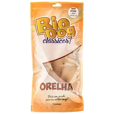 Petisco Cães Clássicos Biodog Orelha com 1 Unidade