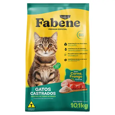 Ração Premiatta Gatos Adultos Castrados 10,1kg