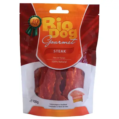 Petiscos Cães Gormert Biodog Steak 100g