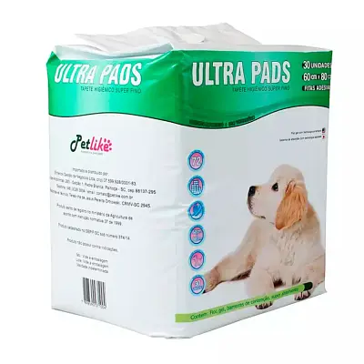 Tapete Higiênico Ultra Pads Petlike 30 Unidades