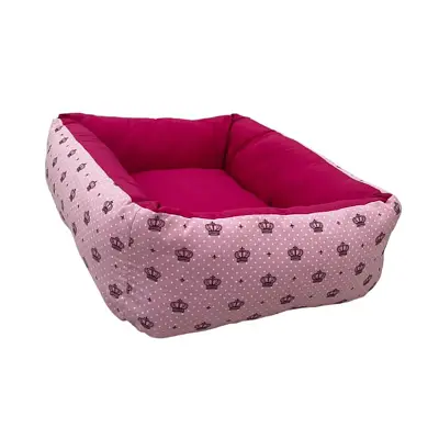 Cama para Cães e Gatos CamaPet Coroa Rosa Tamanho P