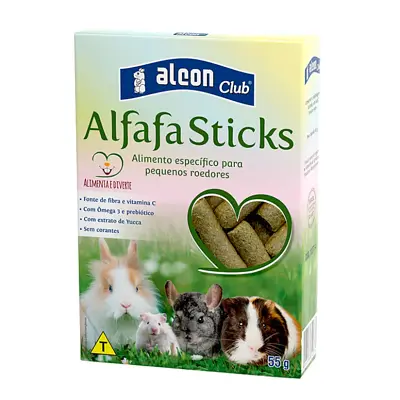 Alimento Para Roedores Alfafa Sticks Alcon 55g