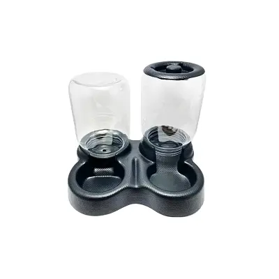 Comedouro E Bebedouro automático Duplo Cães E Gatos 3L 1,5Kg