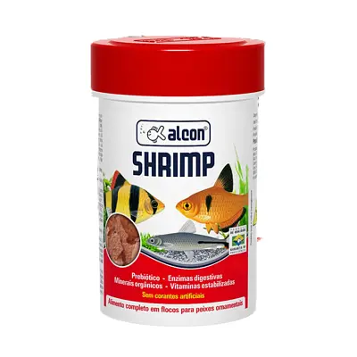 Ração Para Peixes Shrimp Flocos Alcon 10g