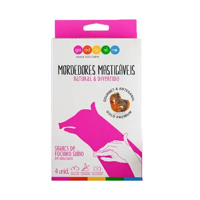 Snack Para Cães Good Lovin Focinho Suíno 4 Unidades