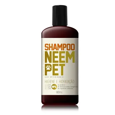 Shampoo Natural Cães E Gatos Neem Pet Preserva Mundi 180ml