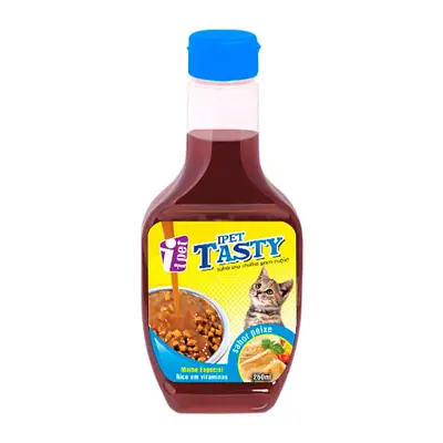 Molho para Ração Ipet Tasty Cat Peixe 250g