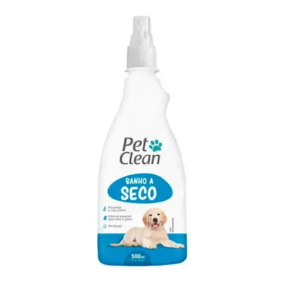 Banho a Seco Líquido Cães e Gatos Pet Clean 500ml