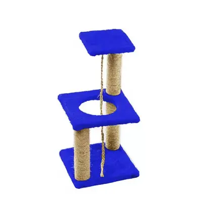 Arranhador Pet Lar Gatos Bombeiro Azul