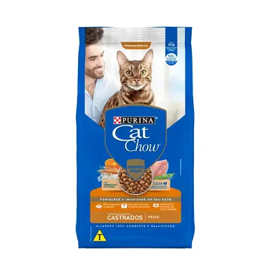 Ração Nestlé Purina Cat Chow Castrados Peixe 10,1kg