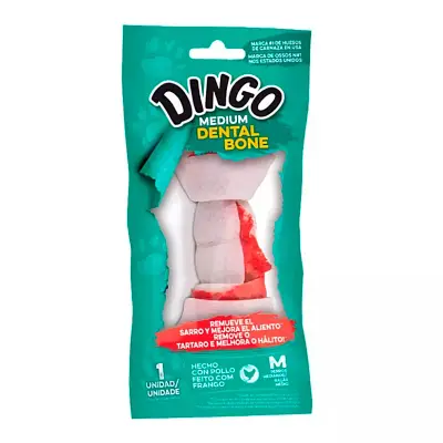 Osso Dingo Cães Premium Dental Bone Médio