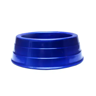 Comedouro Cães Dog Head Alumínio Pesado Colorido Azul Mini 300ml