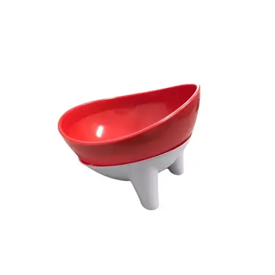 Comedouro e Bebedouro Cae e Gatos Inclinado Vermelho 450g/600ml