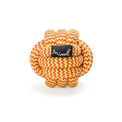 Brinquedo Cães Mimo Bolinha de Corda Amarelo P