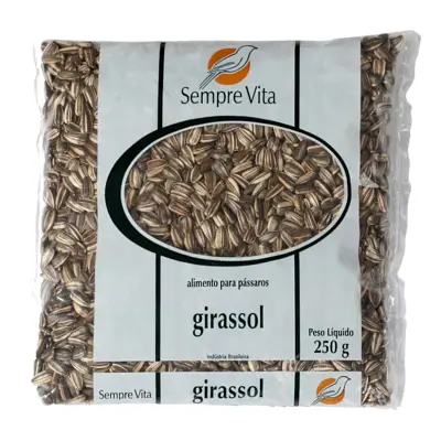 Ração Para Pássaros Sempre Vita Girassol Comum 250g