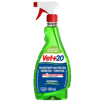 Desinfetante Bactericida Vet + 20 Pronto Uso Spray 500ml