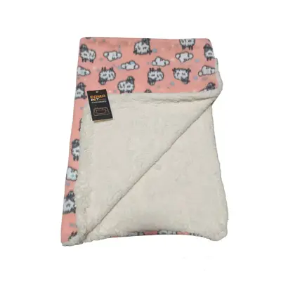 Manta Soft para Cães e Gatos Rosa Lã Sherpa Ovelha CamaPet